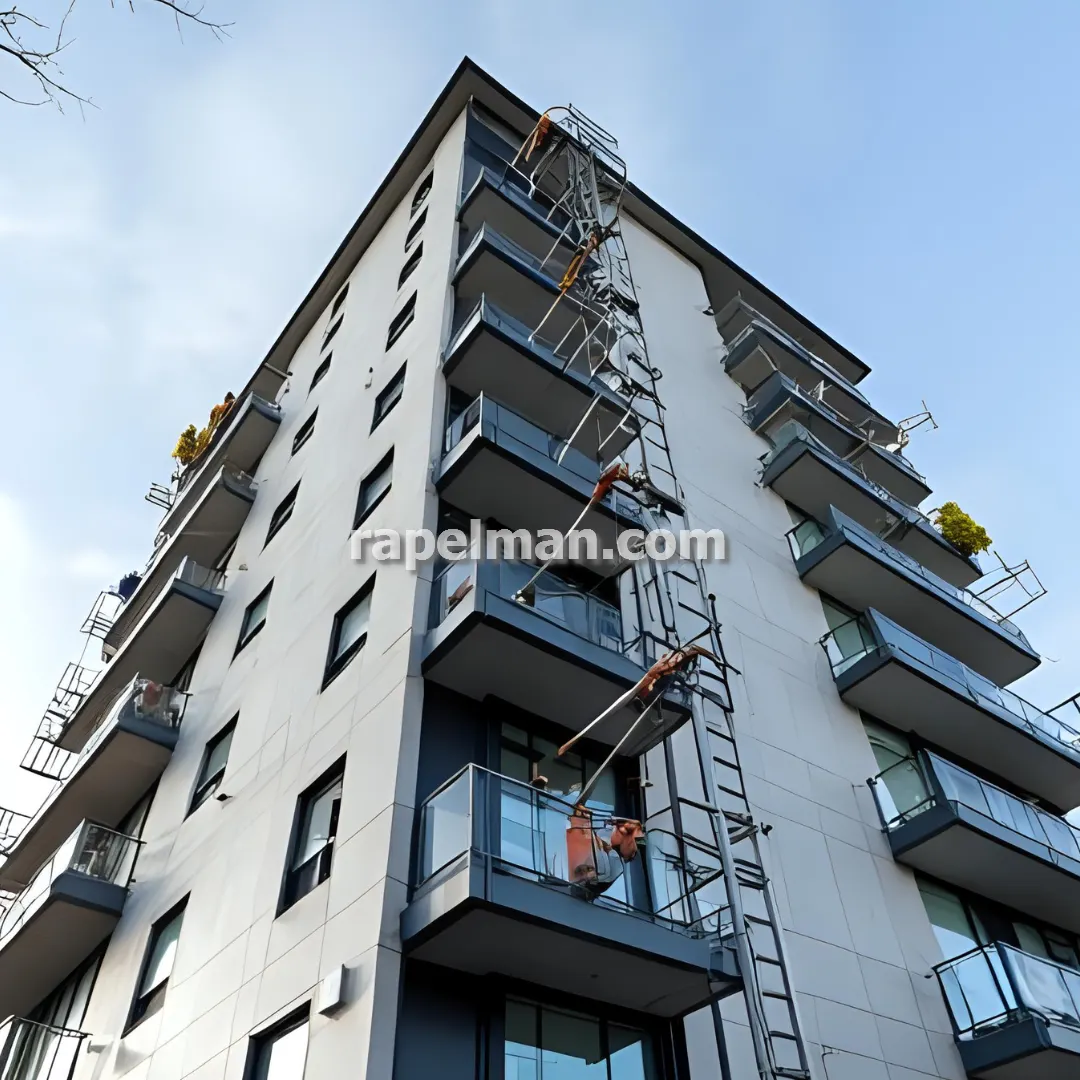 پیچ و رولپلاک نمای ساختمان شرق تهران