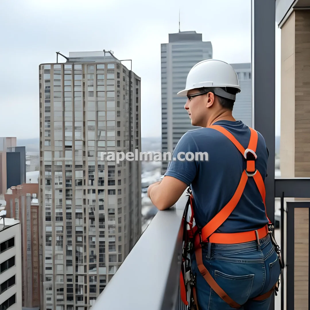 پیچ و رولپلاک نمای ساختمان بدون داربست در شرق تهران
